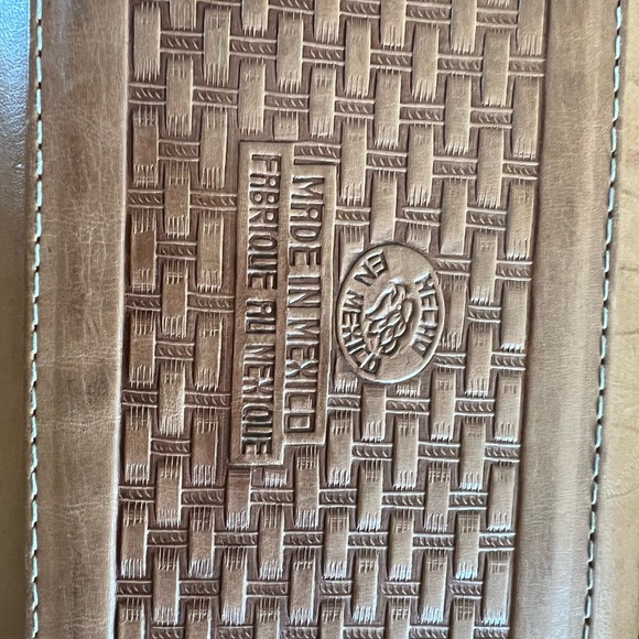Vintage leather Mexican purse - Picture 7 of 8